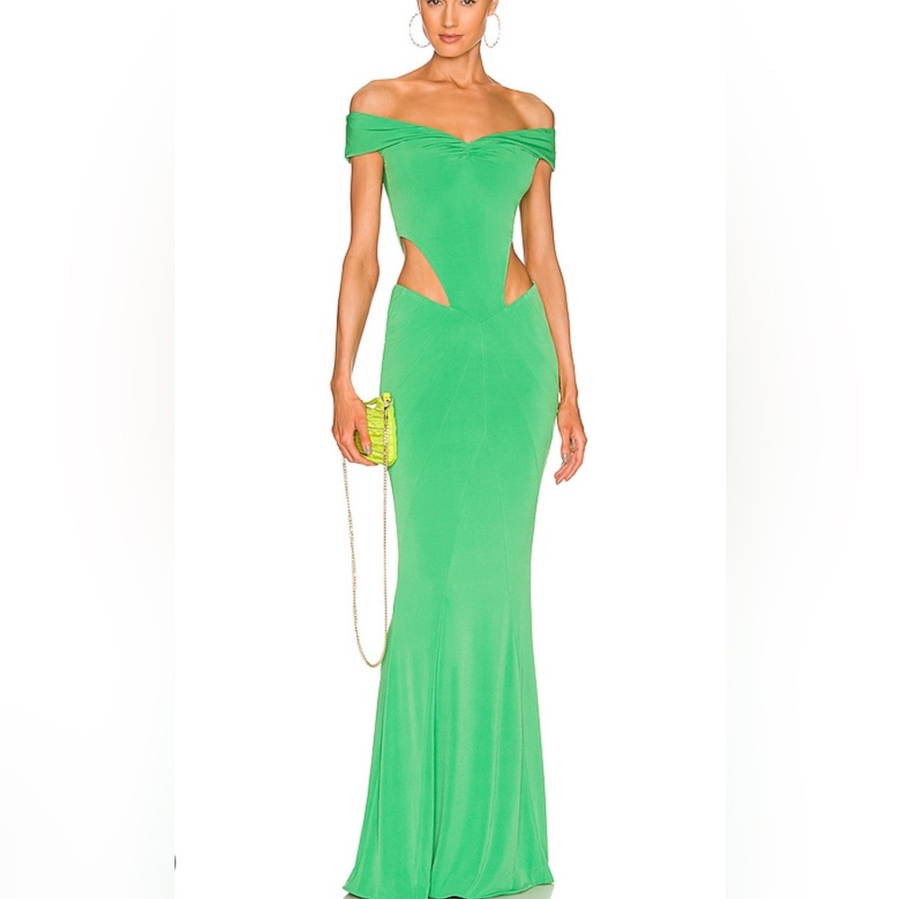 Revolve x Retrofete green dress
